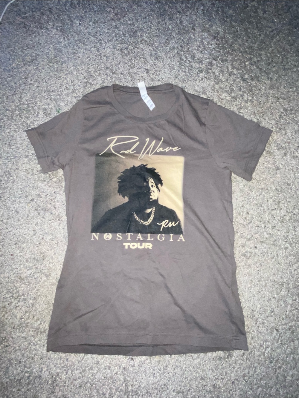 Bella Canvas Brown Graphic 'Nostalgia Tour' Short Sleeve Tee